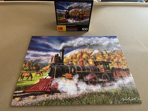 Kodak Premium 100 Piece Jigsaw Puzzle - Full Steam Ahead Complete PUZZLE - Picture 5 of 5