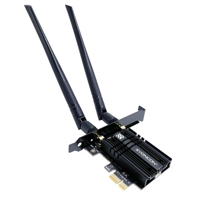WiFi 6E PCIe WLAN Karte mit Bluetooth 5.3 für Desktop, bis 5374Mbit/s, kompat...