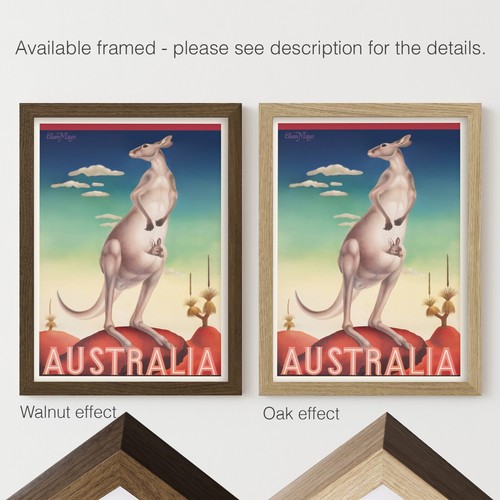 Australia Vintage Travel Poster Art Print | Home Decor - Picture 7 of 9
