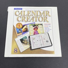 Calendar Creator 8.0 PC CD-Rom 2001 Broderbund