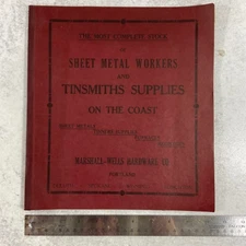 VTG Marshall-Wells Hardware Co Most Complete Stock Catalog Sheet Metal Tinsmith