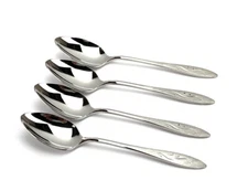 Oneidacraft Deluxe Ember Glow 4 Teaspoons 6 1/8” Flatware Silverware