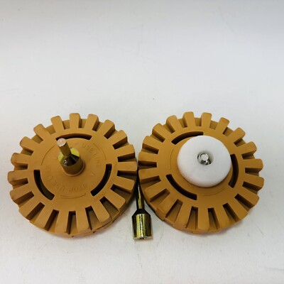 2X Car Sticker Remover Wheel For Remove Car Glue Adhesive Sticker Degumming Disc