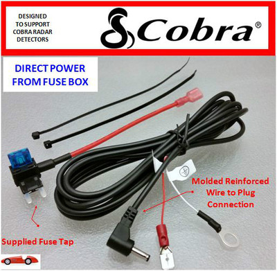 #ad COBRA Radar Detector Direct Power Cord from Fuse Box DP CBR $12.00