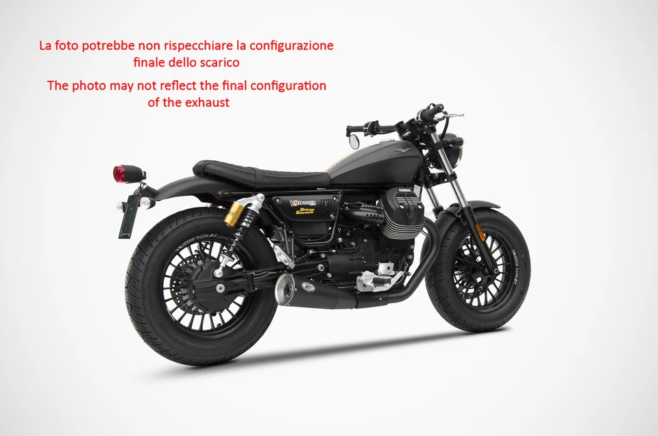 EXAUSTOR ZARD VERSÃO GRANDE AÇO + LOGOTIPO CORRIDA MOTO GUZZI V9 2016-19 - Imagem 4 de 4