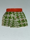 Vintage Sears Young Ideas Skipper Barbie Doll Mod Mini Skirt 1513 Green Orange — photo 1