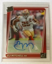Eli Mitchell 2021 Panini Clearly Donruss Rated Rookie Autograph RC