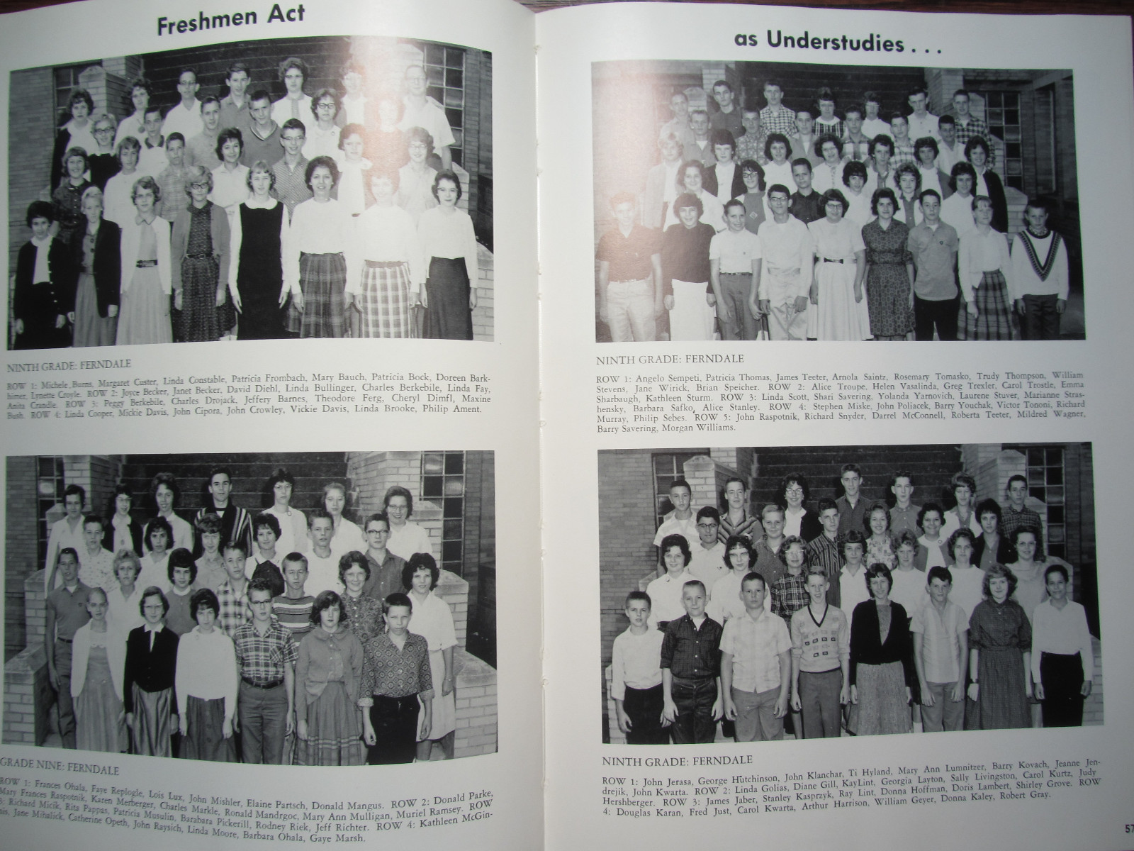 1962 REFLECTOR Ferndale Dale High School Johnstown PA Ferndale