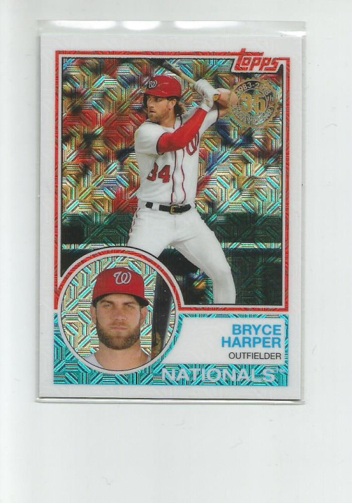 2018 TOPPS '83 TOPPS SILVER PACK CHROME #40 BRYCE HARPER  E195