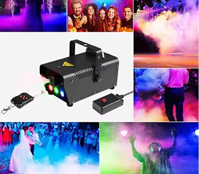 Macchina Del Fumo 500W Con Luci LED RGB - Telecomando Wireless, Per Feste E Eventi