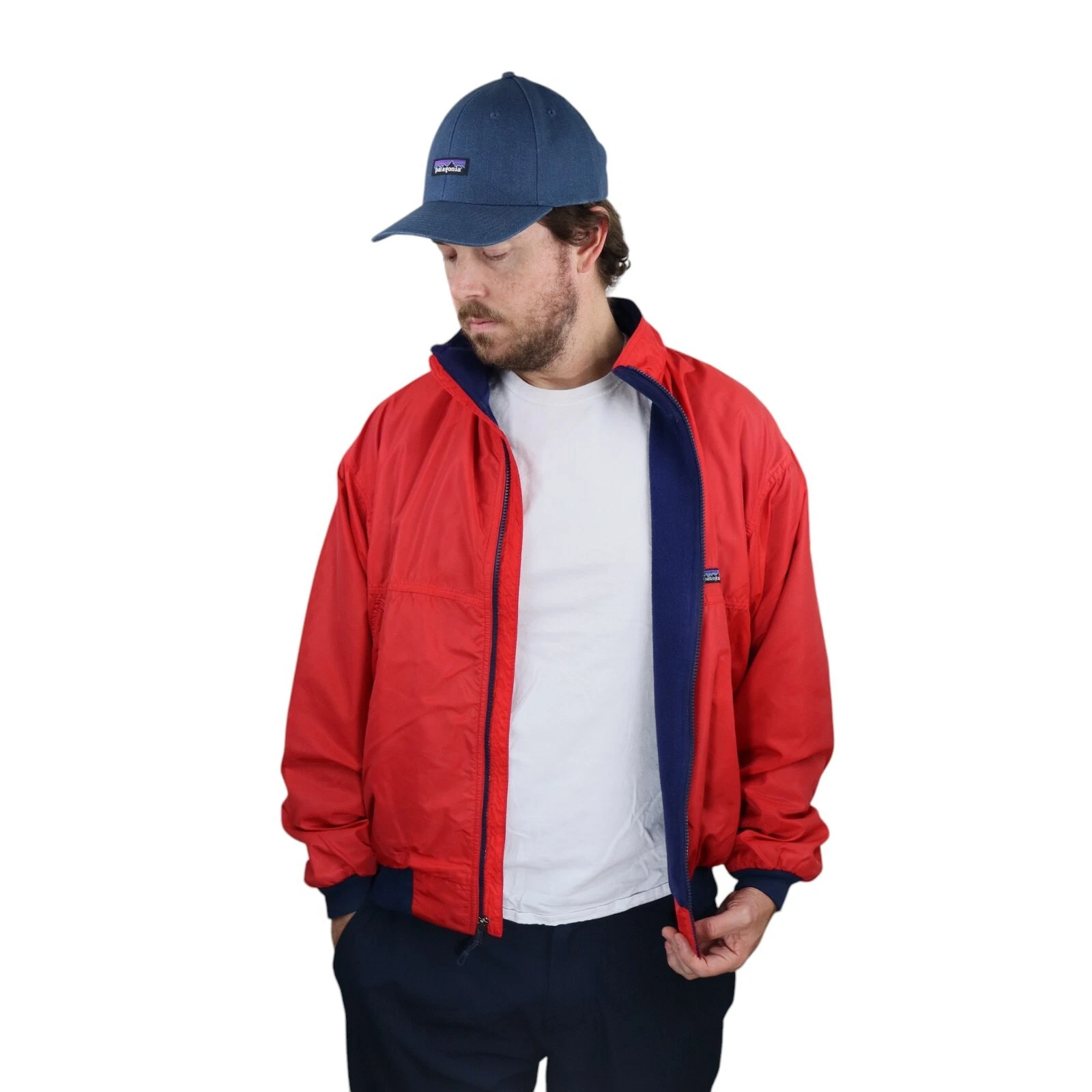 patagonia vintage 90s capilene fleece shelled jacket