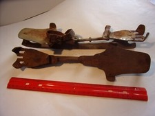 Collectible Antique Men's Metal Ice Skates - Size 11 - 12 s/h