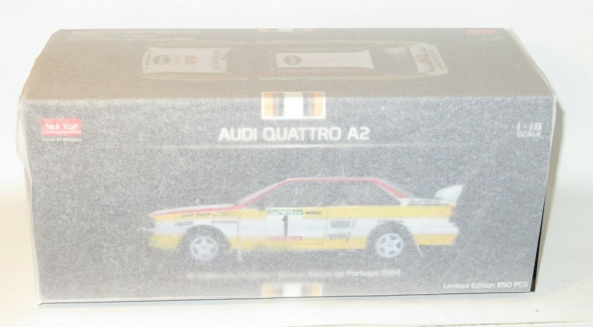1/18 Audi Quattro A2 Audi Sport Winners Rally Portugal 1984 1/18 Audi Quattro A2 Audi Sport Winners Rally Portugal 1984