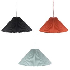 Ceiling Light Fitting Pleated Lampshade Hanging Living Room Lighting LED Bulb