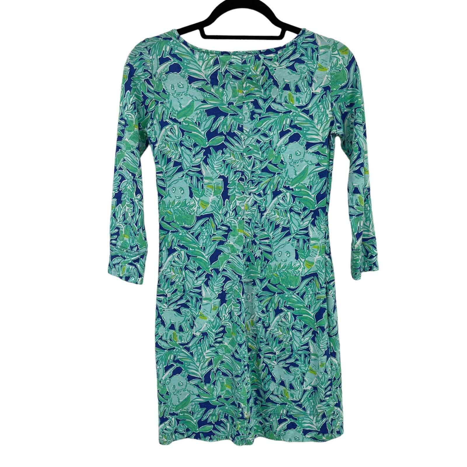 Top Sleeveless Designer By Lilly Pulitzer In Blue & Green, Size: S main image 0