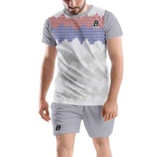 Printed Super Net Comfortable T shirt Shorts Set for Sports Gym