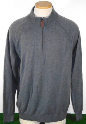 NWT Footjoy Lifestyle DriRelease Half Zip Sweater, Heather Charcoal Large,  29072