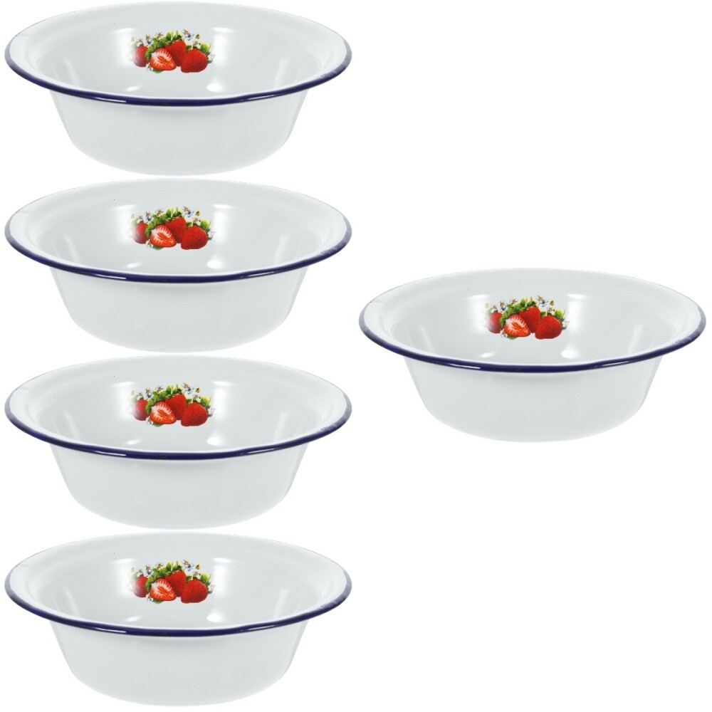 Enamel Mixing Bowl Oldfashioned Enamelware Ceramic Stock Pot Thicken eBay