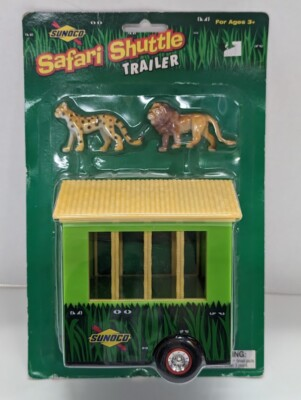 #ad 2001 Sunoco Safari Shuttle Trailer Lion amp; Leopard Advertising Gas NEW Sealed $10.32