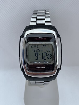 Casio DB-E30 Tough Solar World Time Telememo 30 Wrist Watch Data Bank 2568  | eBay
