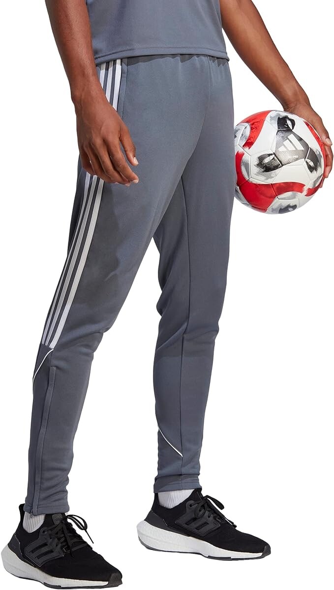 Adidas Men's M-Tall TIRO 23 League Tapered Track Gray Aeroready