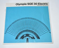 Olympia SGE 30 Electric Typewriter Operating Instructions Manual~Original thumbnail