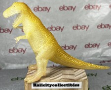 Vtg Dinosaur Chinasaur T-Rex Translucent Toy 4 1/2  Tall - Rare Find GITD 