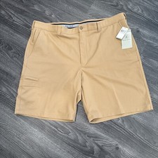 NWT PGA Tour Performance Shorts Size 40 Active Waistband Khaki 68.00