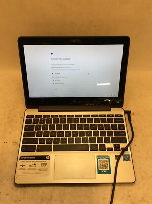 HP Chromebook 11-v019wm Laptop 11'' Intel Celeron CRACKED SCREEN -PP