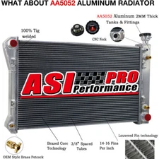 4 Rows Radiator For 1988-1997 Chevy C/K Series C1500 C2500 GMC Pickup 5.0L 5.7L