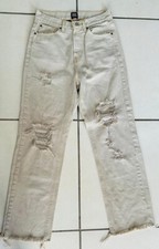 BDG Urban Outfitters Women Jeans 30 Cream 100 Cotton Distressed Cowboy Denim