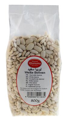 Weiße Bohnen 800 Grtrocken White Beans Hülsenfrüchte kuru fasülye Suppe Salat 