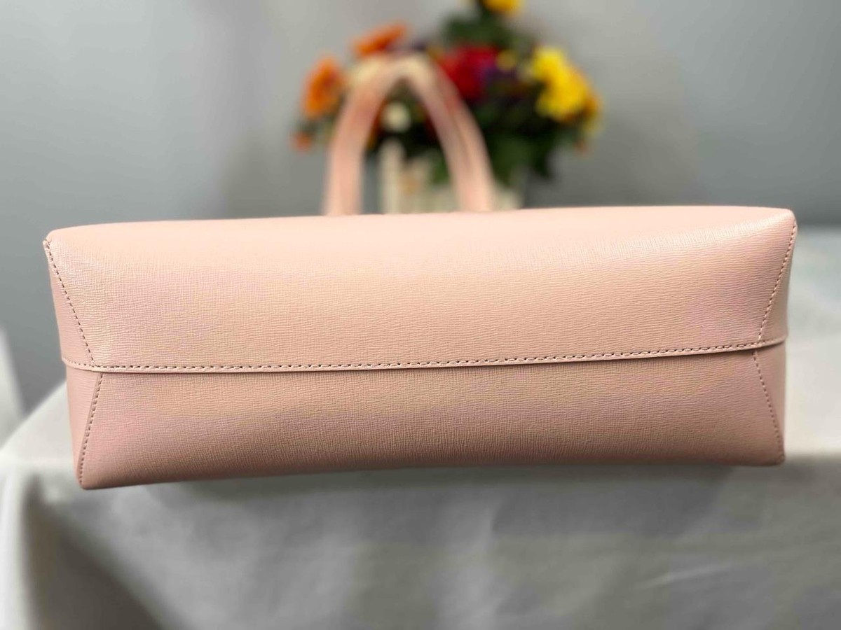 NWT MANSUR GAVRIEL Italian Saffiano Leather Small Zip Tote