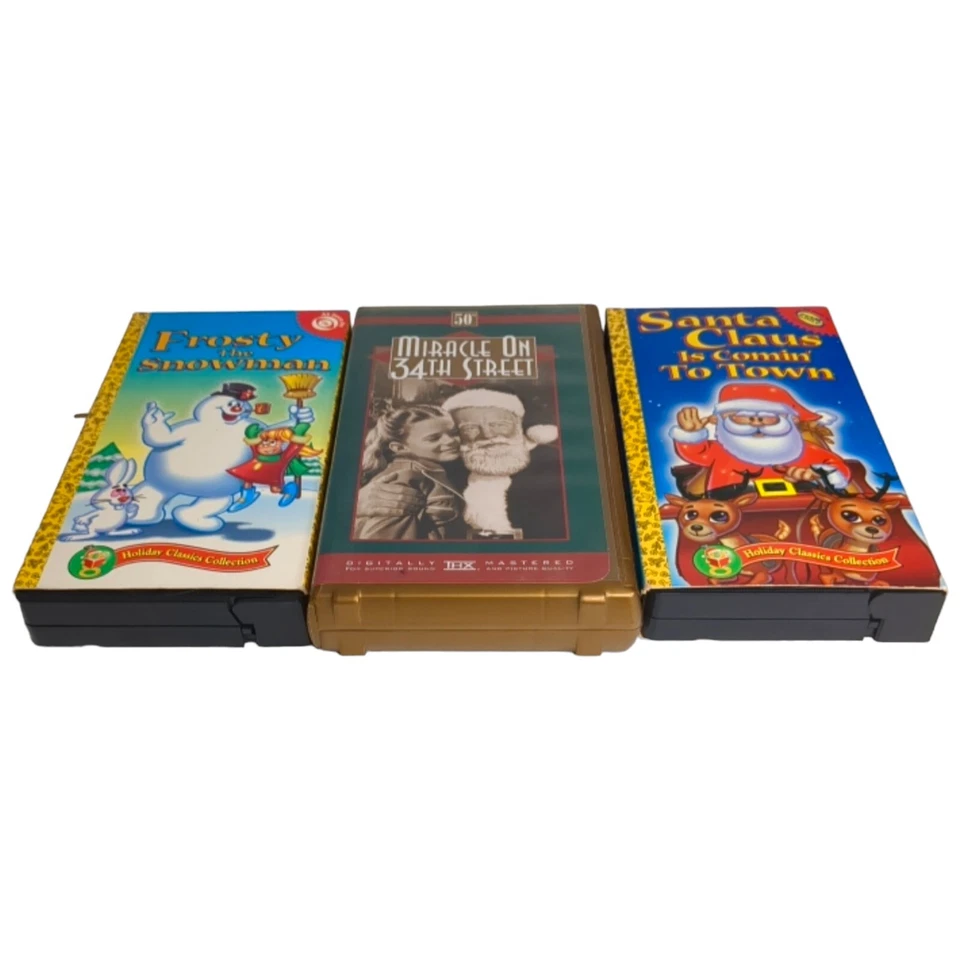 Miracle on 34th Street Frosty Snowman Santa Claus Coming Town Christmas VHS Lot - Image 2 of 4