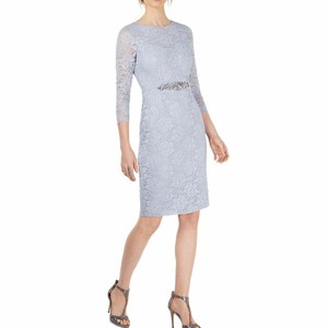 ice blue sheath dress