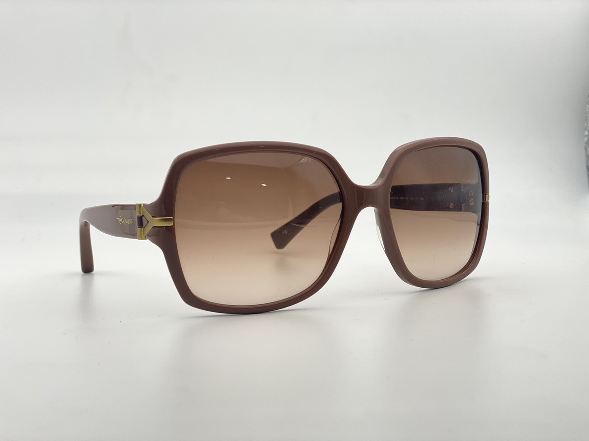Yves Saint Laurent YSL 6307/S Rectangular Brown Sunglasses New | eBay