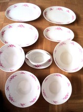 Konvolut Seltmann Weiden Bavaria, Annabell, Service, rosa Blumenmotiv