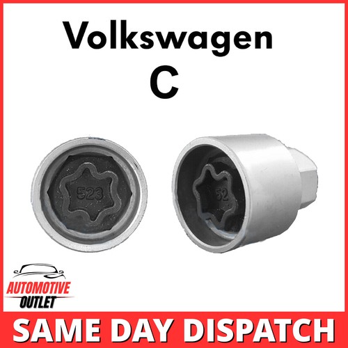 MASTER LOCKING WHEEL SECURITY BOLT KEY ANTI THEFT FOR VOLKSWAGEN NUMBER 523, C