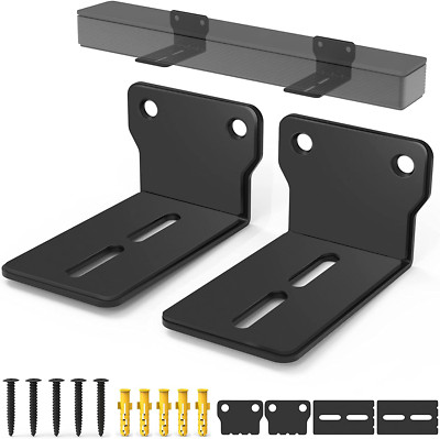 Sound Bar Mounts Wall Brackets  Easy to Install Anti-Drop Shelf Holder Universal
