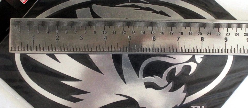 Licensed NCAA Vinyl Window Decal University of Missouri Chrome Tiger Logo - Image 4 of 4