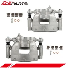 Front Pair Brake Calipers w/ Bracket For 2015-2019 Ford Transit 150 250 350 HD