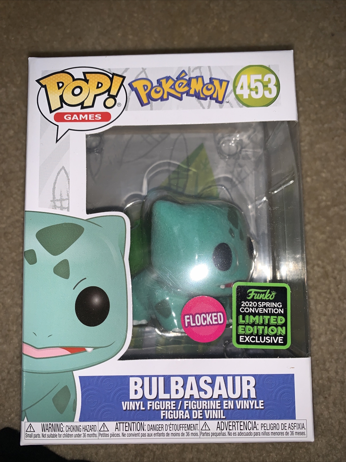 flocked bulbasaur funko
