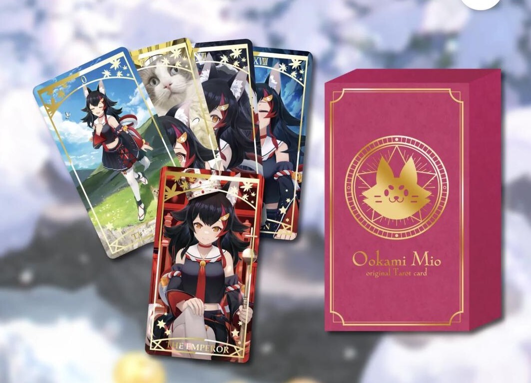 Hololive Mio Okami 3rd Anniversary Tarot Card 22 piece set 2022 Vtuber |  eBay