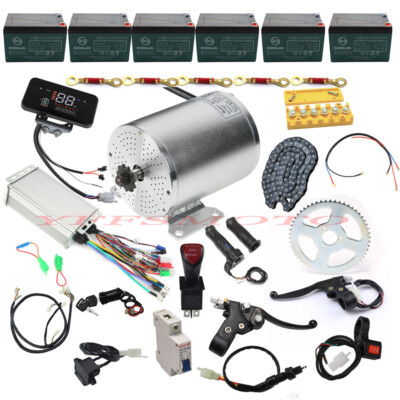 72V 3000W Brushless Electric Motor Assembly Kit for Go Kart Golf Cart Scooter US