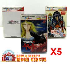 5x BANDAI WONDERSWAN COLOR CIB GAME - CLEAR PLASTIC PROTECTIVE BOX PROTECTOR