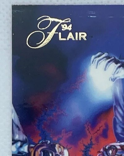 1994 Flair Marvel Annual Inaugural Edition Card #121 Xavier vs. Magneto - Picture 7 of 14