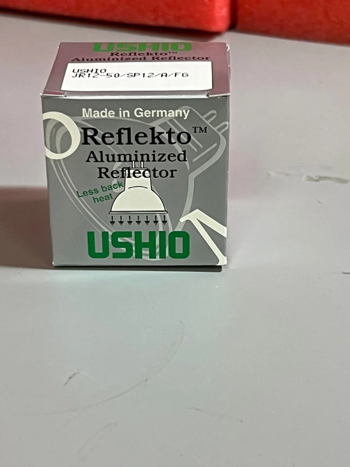 Lot 5 USHIO MR-16 Reflector Bulb JR12V-50/SP12/A/FG 50W GU5.3 2-PIN 12° BEAM 2" - Image 4 of 4