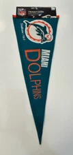 Miami Dolphins NFL Football Winning Streak Embroidered Throwback Wool Pennant