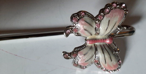Bookmark for Books set of 2 Butterfly and Floral Silver toned 5.5" - Picture 6 of 12