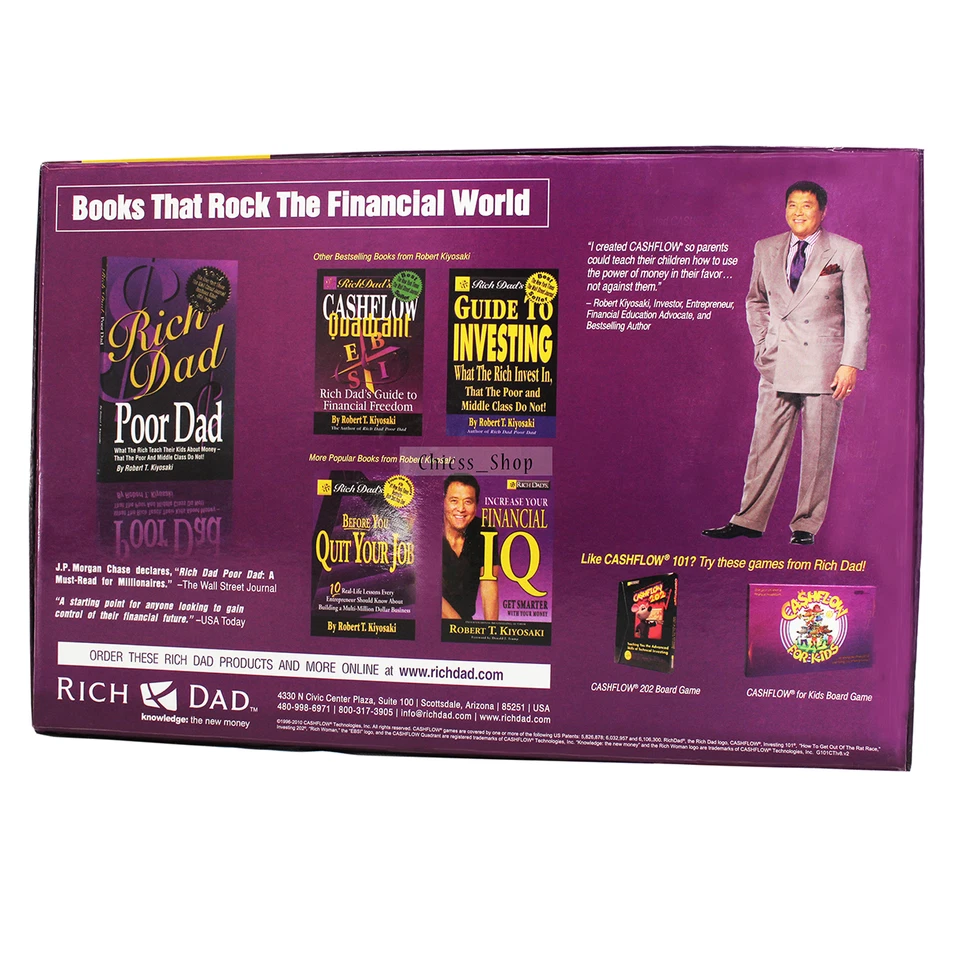 New Cashflow 101 Rich Dad Robert Kiyosaki Boardgame GIFT  + FREE SHIPPING TO UK - Image 2 of 4